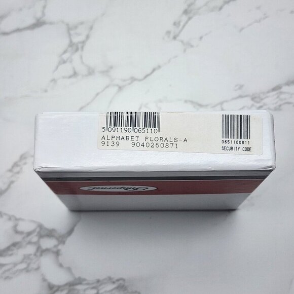 Pimpernel Coasters Alphabet Florals Azalea Flower Set 6 Vintage 4 1/8" England - Picture 7 of 8